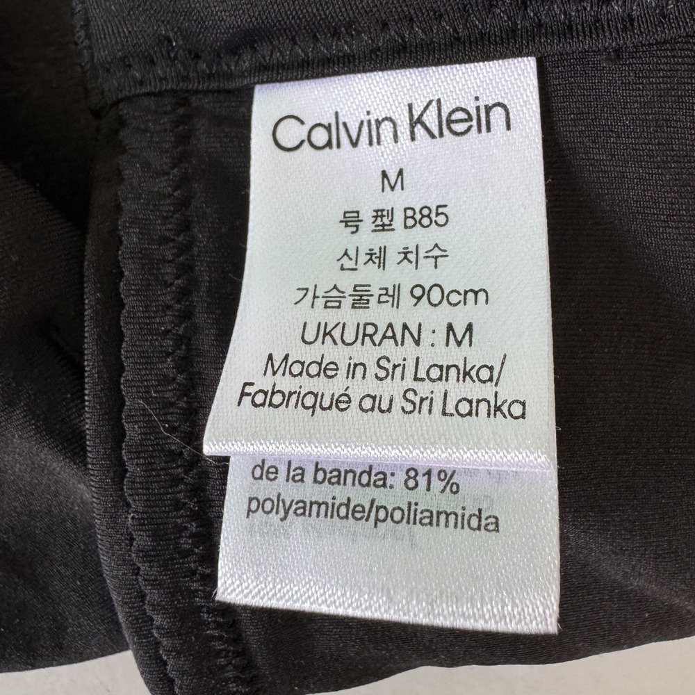 Calvin Klein, Size Medium, Form To Body Black Lightly Lined Bandeau Bralette NEW - Picture 7 of 12